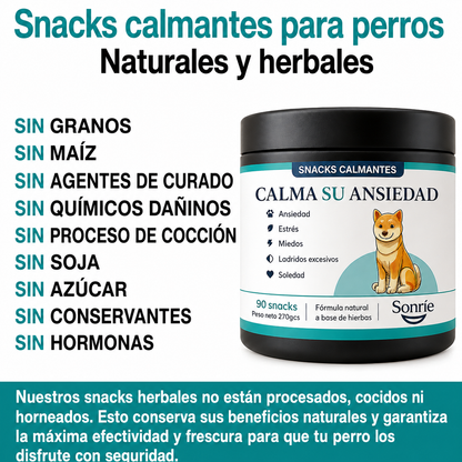 Sonríe — Snack Calmante para Perros