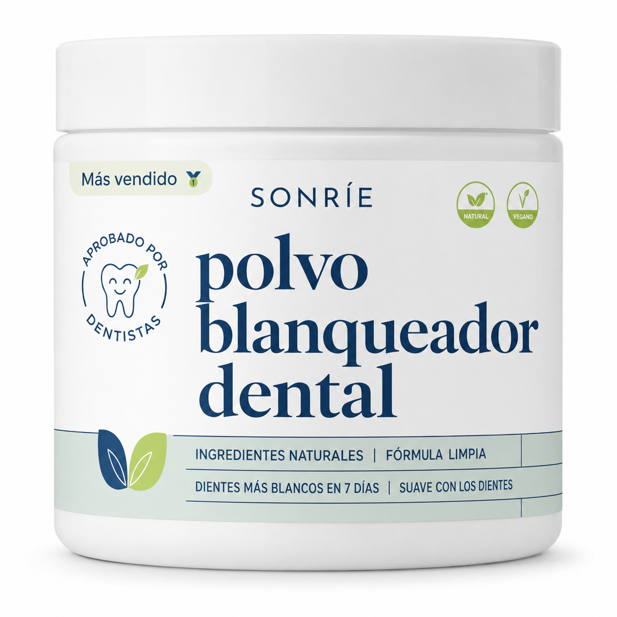 Sonríe — Polvo Blanqueador Dental