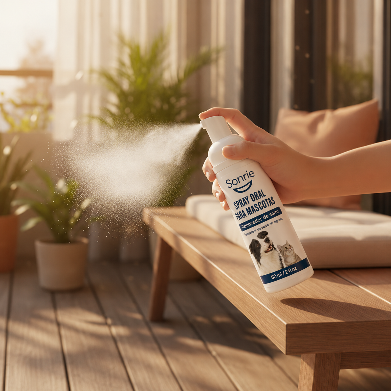 Sonríe — Spray Elimina Sarro Mascotas