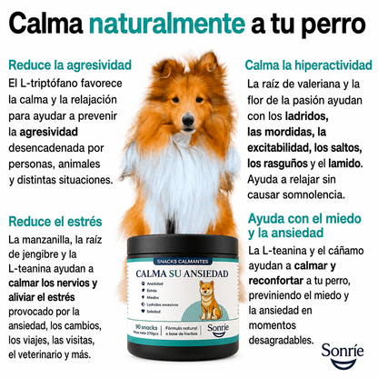 Sonríe — Snack Calmante para Perros