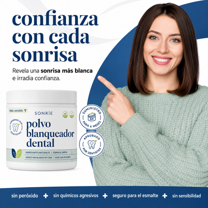 Sonríe — Polvo Blanqueador Dental